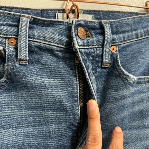 Madewell High Rise Slim Demi-Boot Cut Jeans Size 24 - Picture 4 of 12